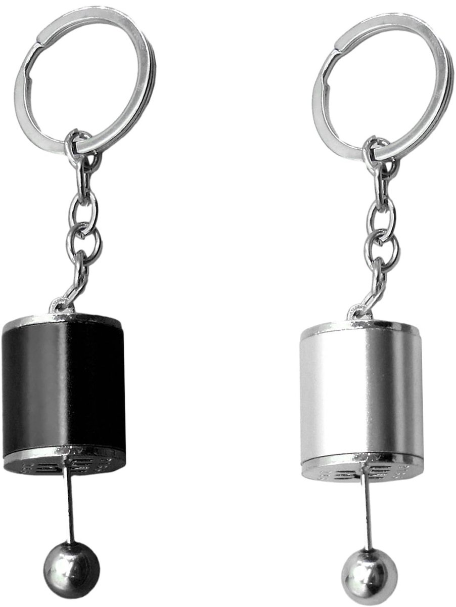 Dailygoods- Schakelsleutelhanger - Creatieve Sleutelhanger Ringen - Metaallegering - Veelkleurig - Lichtgewicht - 2 Stuks - 11,8 cm