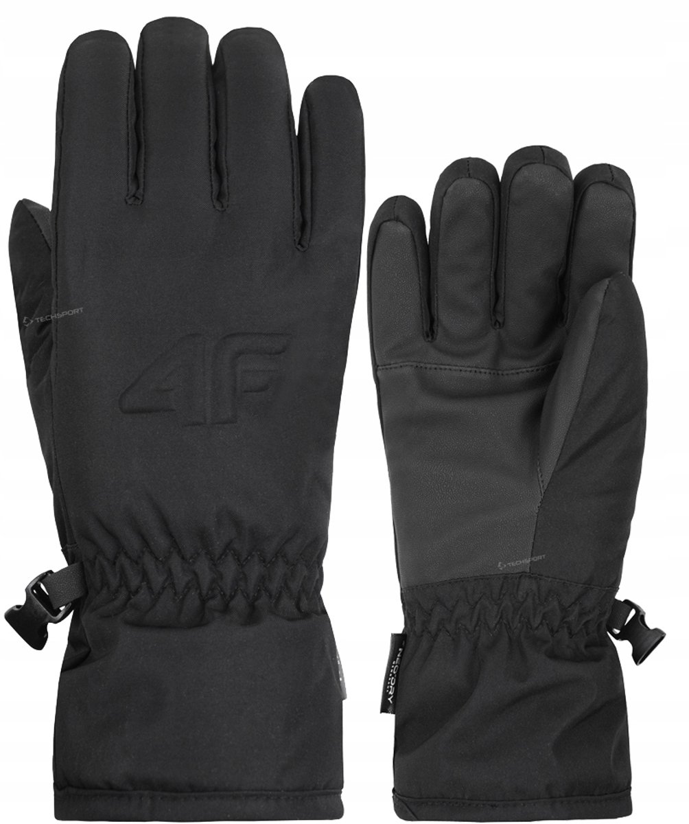 4F kinderski-jassen winterwarm Zwart