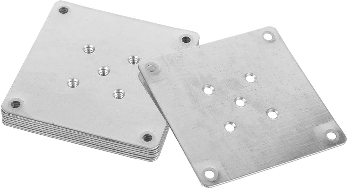 SMOAKEZ- Tafelpoten Professioneel Ergonomisch Design - Meubelverhoger - Meubelpoten Set van 4 - Bevestigingsplaten - Montageplaten - Geschikt voor Doe-Het-Zelf Projecten