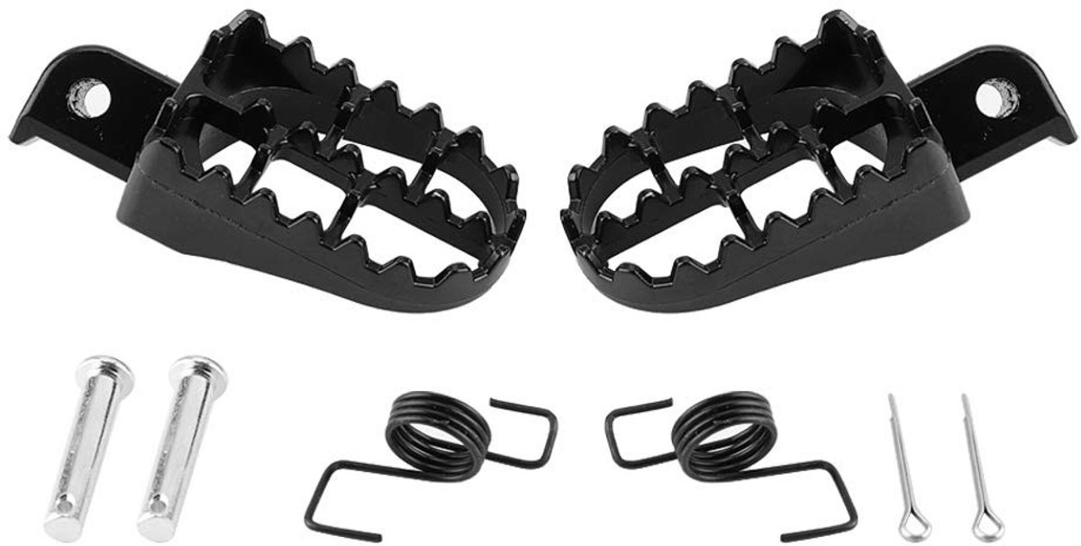 LIVIA HOME- Voetsteunen Aluminiumlegering - Antislip - 2 Stuks - Voor Yamaha PW50/PW80/TW200 - Duurzaam - Eenvoudige Installatie - Motorpedalen