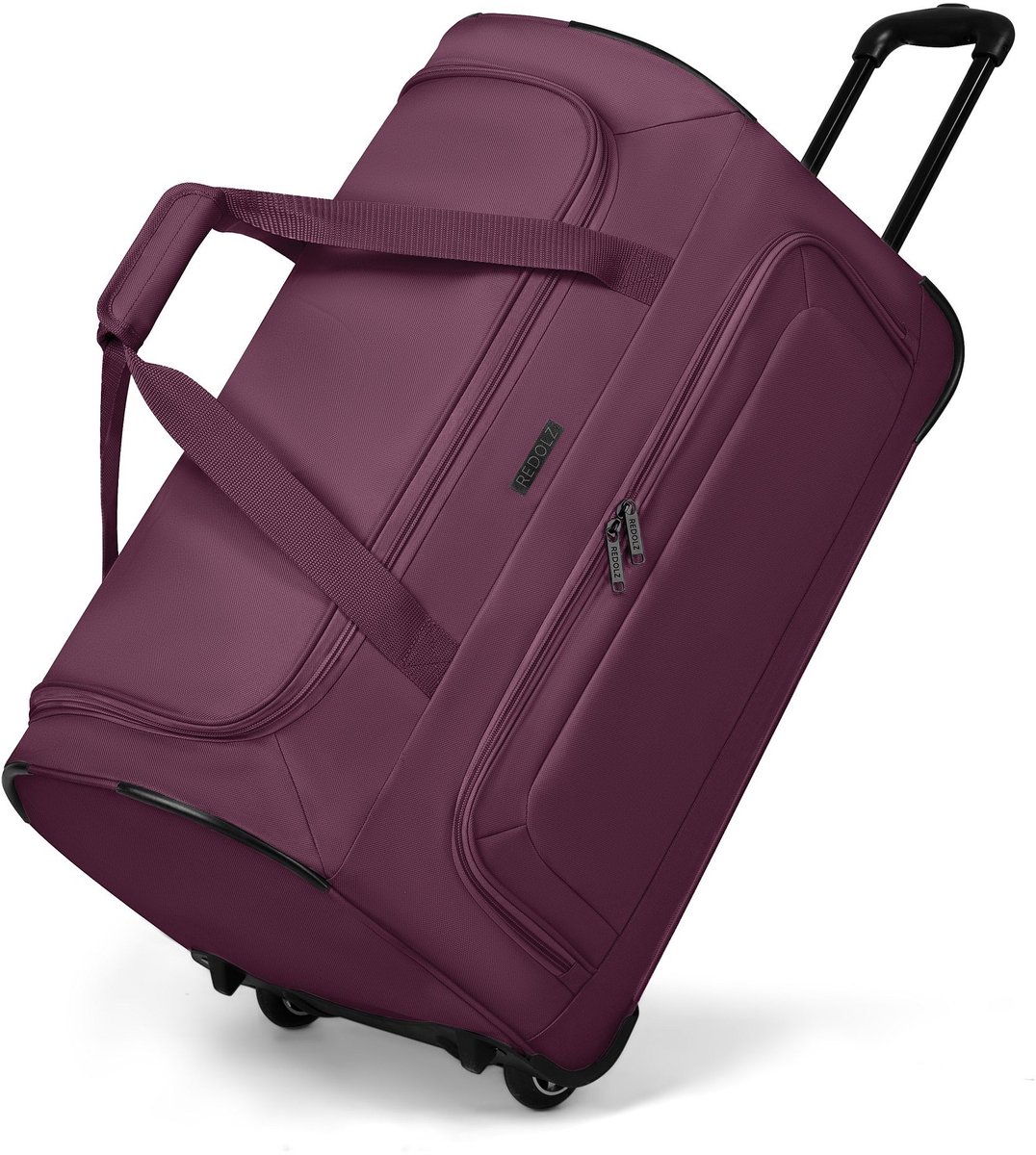 Redolz Duffle Essentials reistas op 2 wielen 61 cm - burgundy