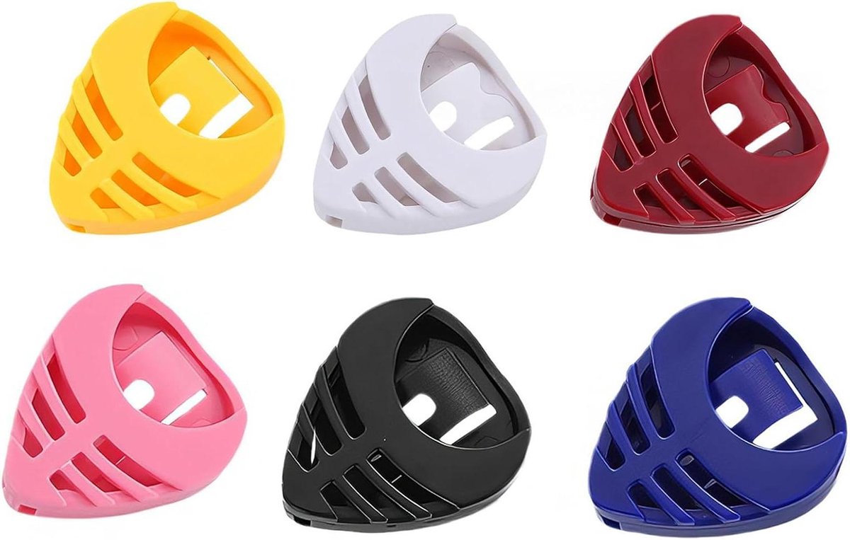 Plectrumhouders Set - Gitaar Accessoires - Muziek Maken - Zelfklevende Bevestiging - 6 Stuks - Transparant