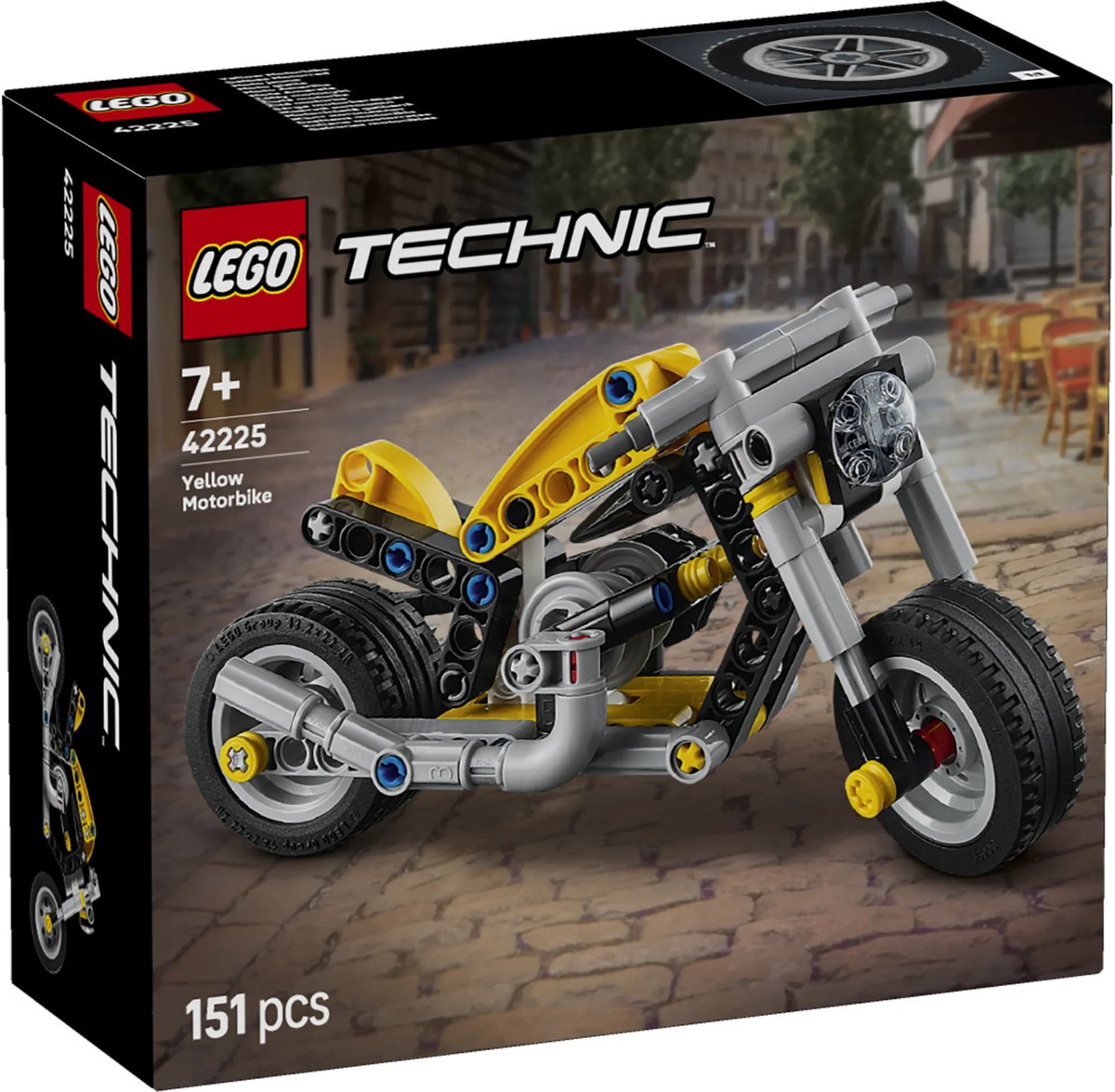 LEGO Technic - Gele Motor Speelgoed voor Kinderen vanaf 7 Jaar - 42225