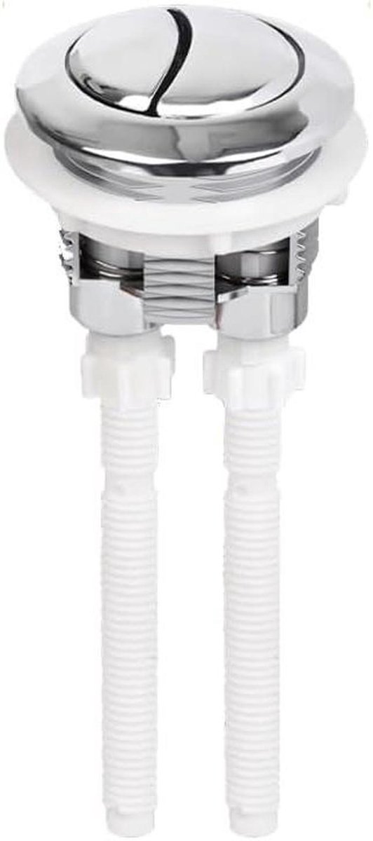 Toilet Drukknop - Spoelknop Wc - Badkamer Reparatie - Universele Pasvorm - 38mm - Chroom
