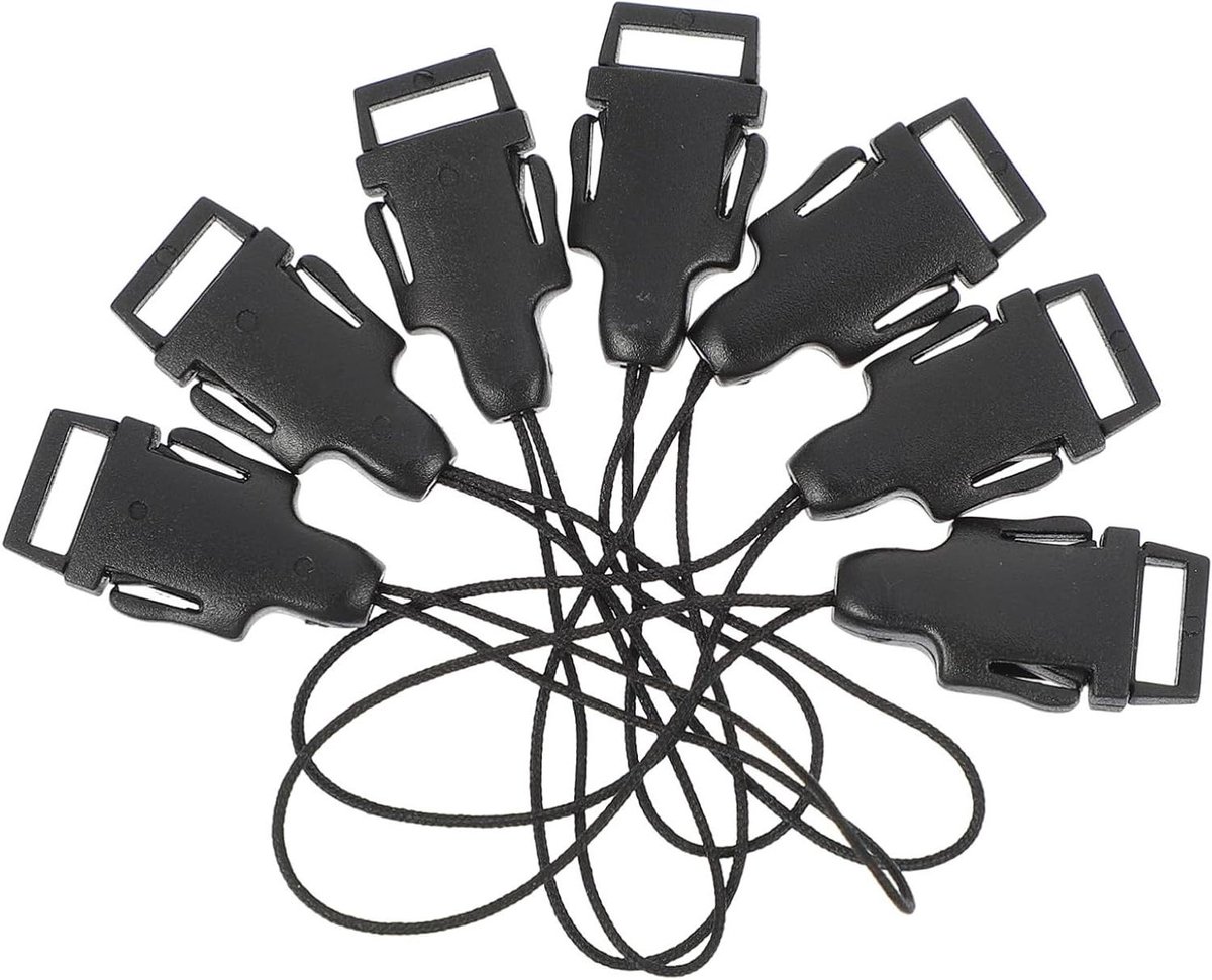 Camera riem connectoren - Snelle ontgrendeling - Camera Beveiligen - Quick release systeem - 20 stuks - Zwart