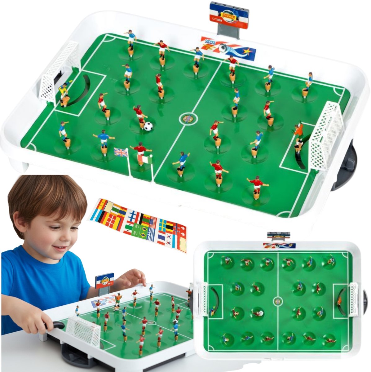 Mini Tafelvoetbal Spel met 22 Spelers - Leuk Cadeau voor Kinderen