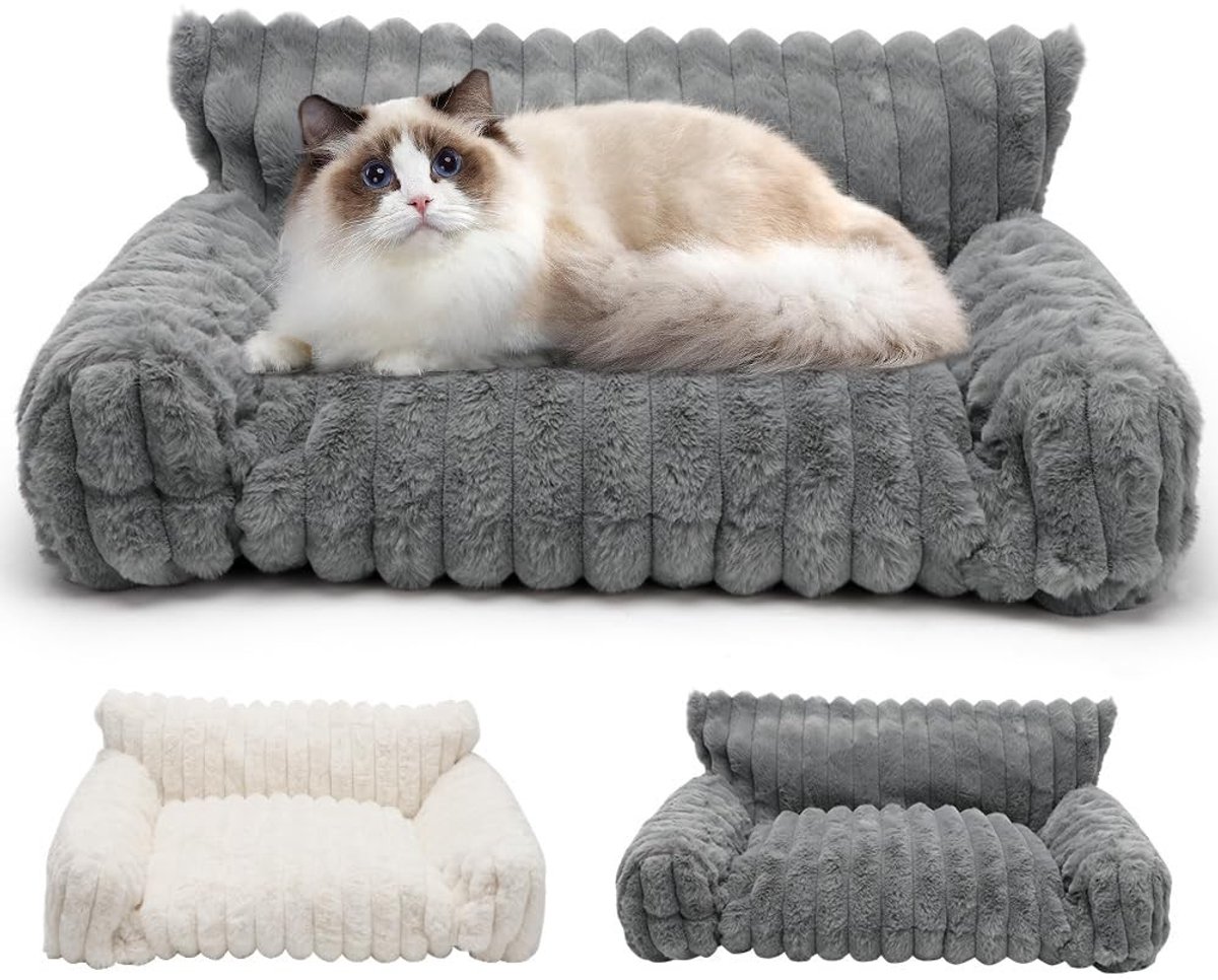 Dailygoods- Hondenbed Wasbaar - Orthopedisch Hondenbed - Antislip Huisdierbed - Hondenmand Klein - Kattensofa - Hoog Randje 60x45x20cm - Huisdierenbed