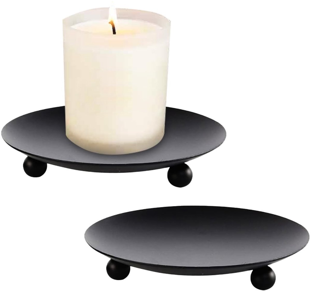Dailygoods- Kandelaarset - Elegante Kandelaar voor Stompkaarsen - Tafeldecoratie - Interieurdecoratie - Bruiloftsdecoratie - Hoogwaardig Ijzer - Kaarsenhouder