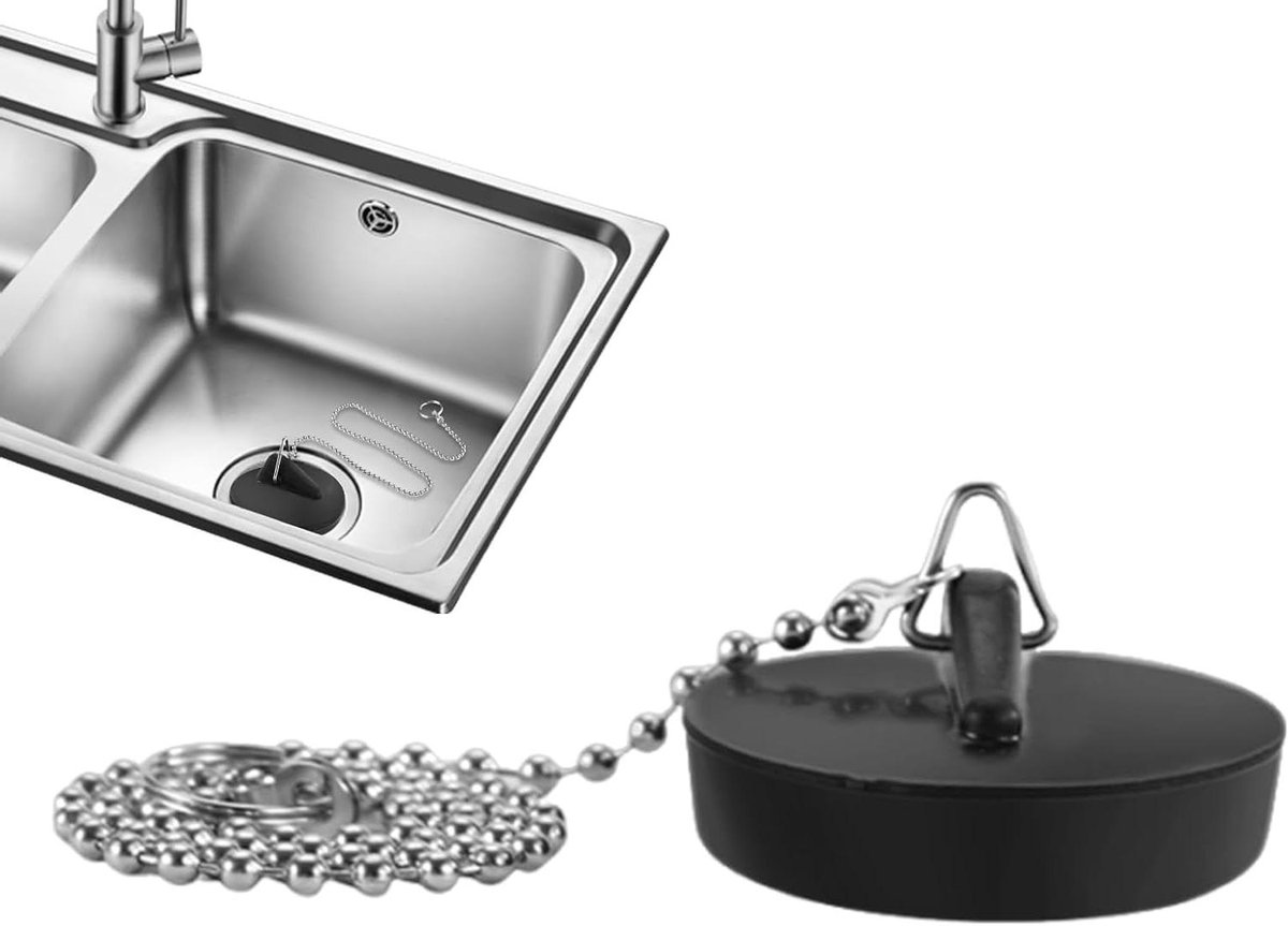 Afvoerstop Badkamer - Universele plug - Waterdicht maken - Hittebestendig rubber - 45 x 22 cm - Meerkleurig