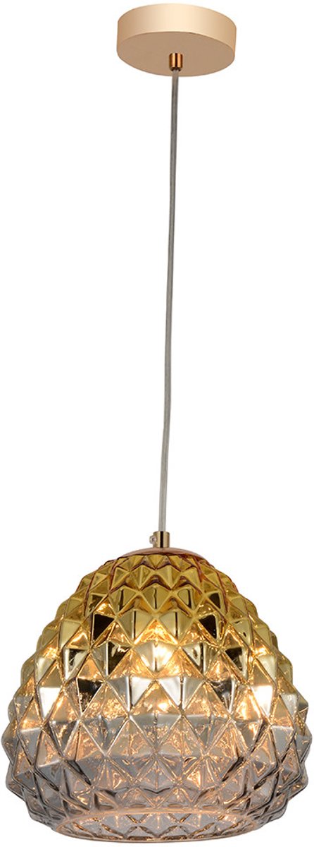 Lychee Hanglamp Goud - Sfeervolle Glazen Lamp met E27 Fitting