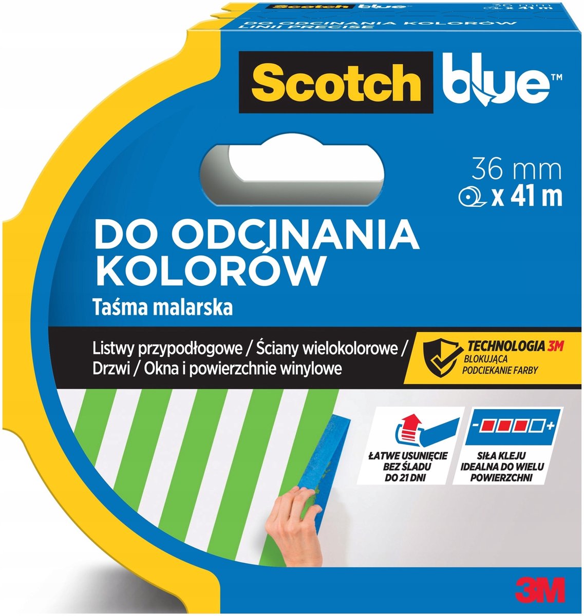 Scotch Blue afplaktape 36 mm x 41 m - Precisie voor elke schilderklus
