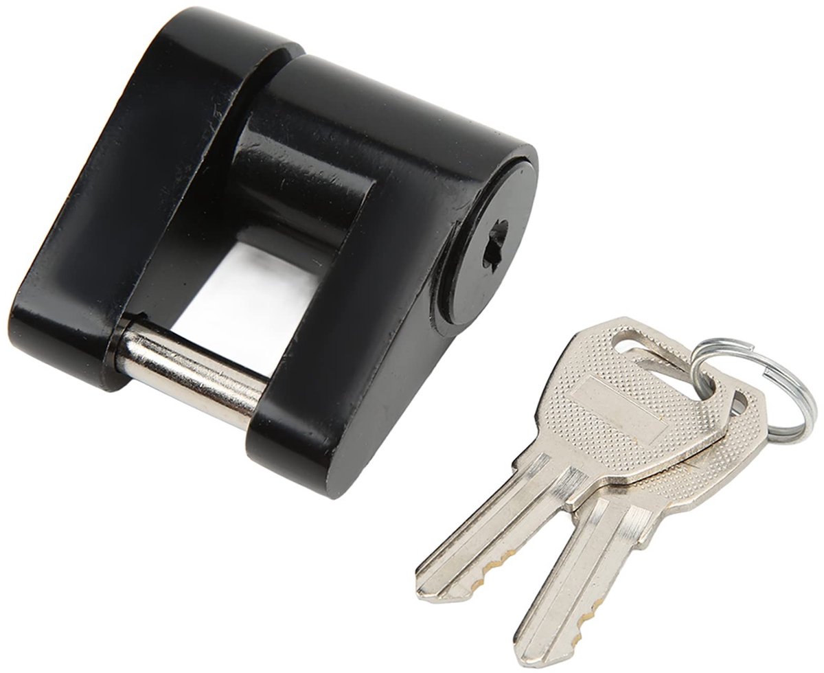 Dailygoods- Trekhaakkoppelingsslot Anti-diefstal - Koppelingsslot - Zine Legering - 2 Sleutels - Geschikt voor RV/Vrachtwagen/Camper - Veiligheidsoplossing - Trekhaakslot
