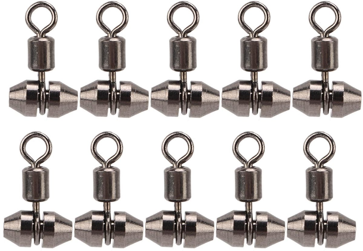 Dailygoods - 10 Stuks 3 Way Barrel Wartels voor Visgerei - Meerval Rig Connectors