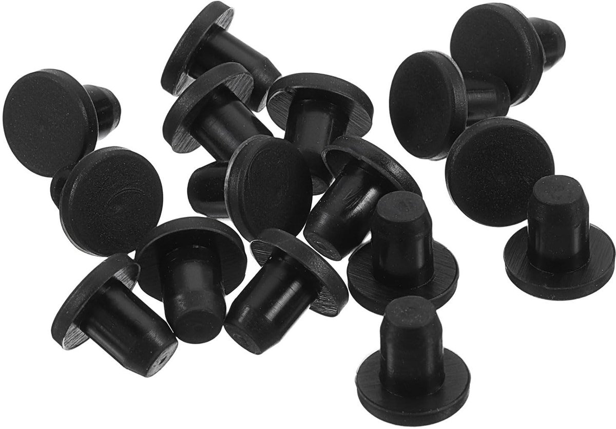 Dailygoods- Siliconen Gatpluggen 16 Stuks - Waterdichte Afdichtingsdoppen - Flexibele T-vorm - Hittebestendig - Duurzaam Siliconenrubber - Betrouwbare Afdichting - Afdichtstoppen