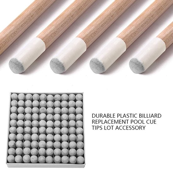 Dailygoody - Billiard cue tips - Duurzaam plastic - Eenvoudig te installeren - Perfect voor pool en snooker - Hoge kwaliteit - Geschikt voor alle van Merkloos — afbeelding 5