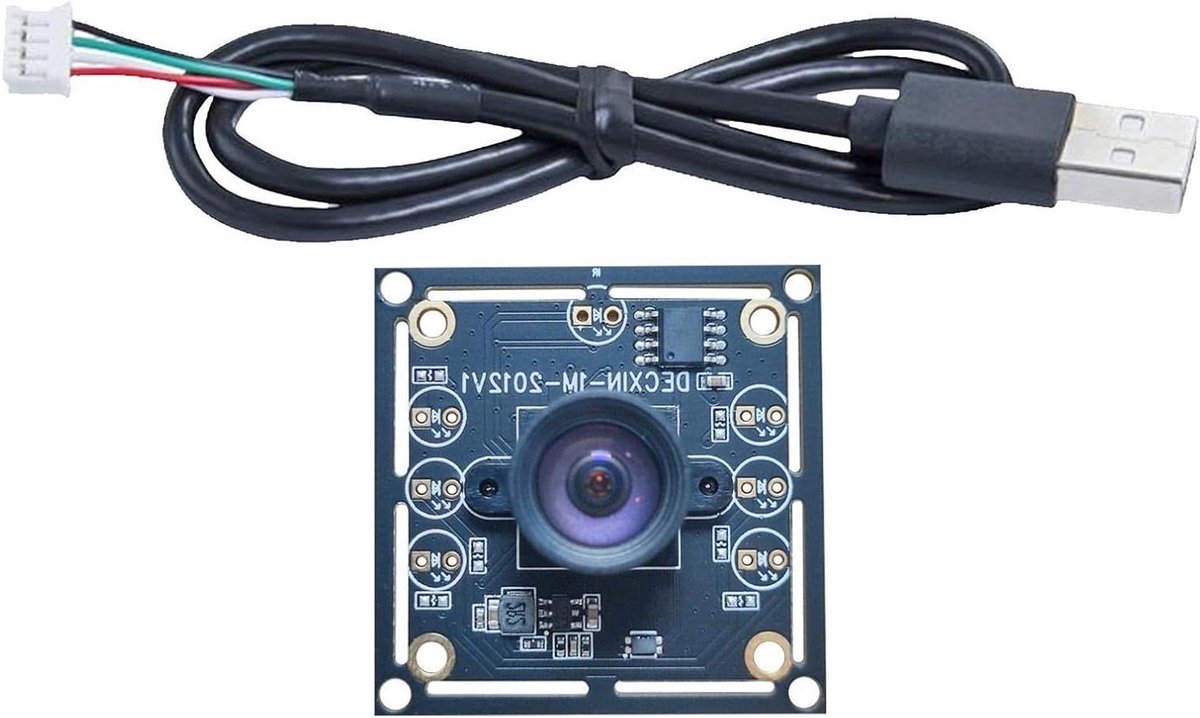 Mini Camera Module - HD Webcam - Industriële Toepassingen - OV9732 Sensor - 3.8 x 3.8 cm - Zwart