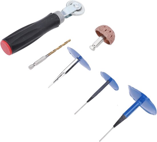 Bandenreparatieset - Lekke band reparatie - Onderweg repareren - Complete set - 27 delig - Grijs — afbeelding 3