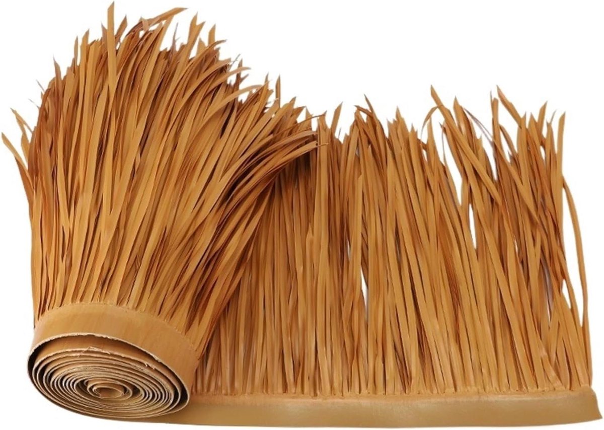 Kunstmatige Rieten Rol - Decoratieve Palm - Tuin Aankleden - Weerbestendig Materiaal - 50x100 cm - Strogeel
