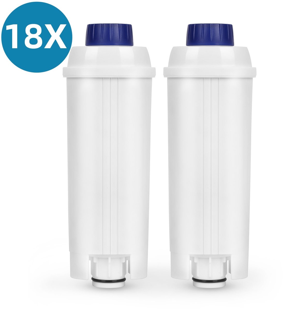 18x Vervangende Waterfilter voor De'Longhi Koffiemachine - DLSC002 Compatibel - Geschikt voor Magnifica Evo & S, Primadonna, Eletta