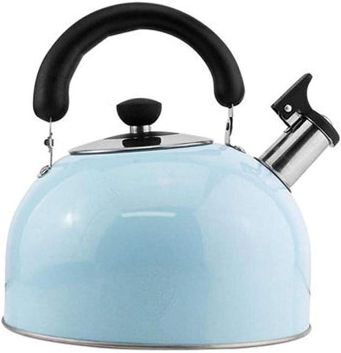 Waterkoker - Theepot Fluitketel - Warm Water Maken - Hittebestendig Handvat - 26 Liter - Zilver Oranje