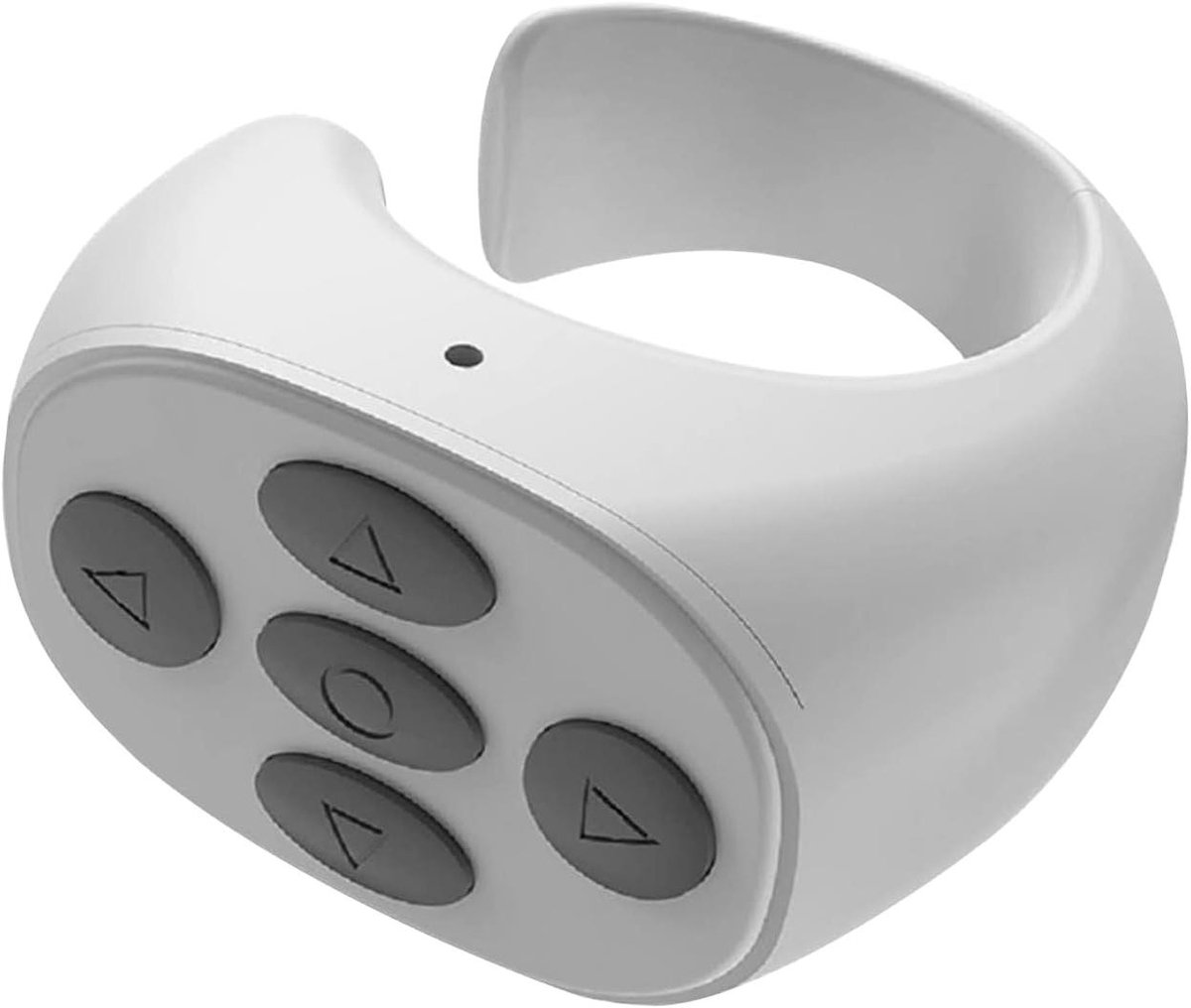 Draadloze Afstandsbediening - Camera Controller - Video's Bedienen - Ergonomisch Cirkelontwerp - 15 Meter Bereik - Wit