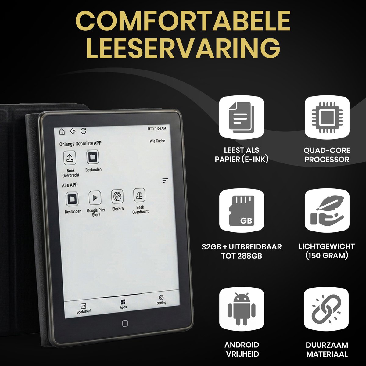 Casaure Veloura One E-reader 6 inch met Schermverlichting - afbeelding 2