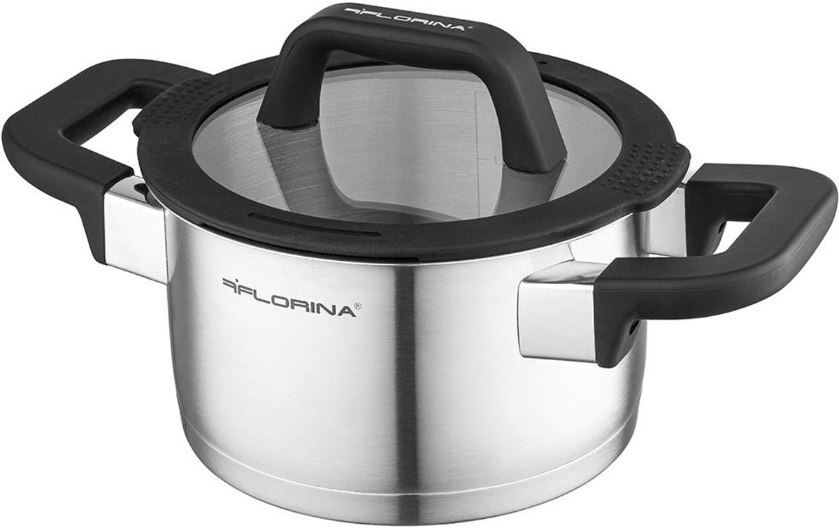 Florina Chef RVS Pan 16 cm 1,8L - Snel & Gelijkmatig Verwarmen