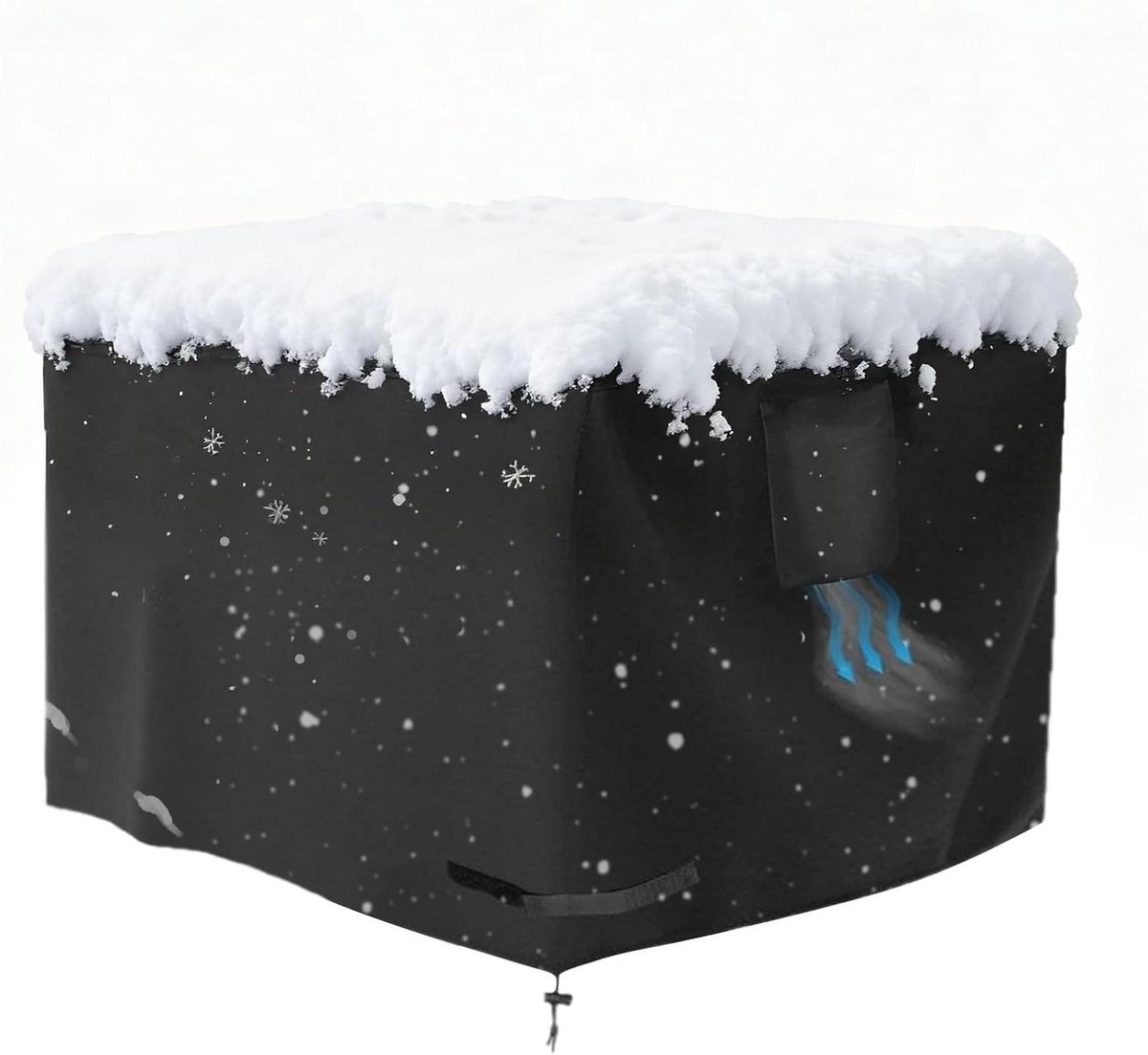 Vuurkorfhoezen - Beschermhoes Terras - Terras Beschermen - Waterdicht Stevig Materiaal - 30 Inch Vierkant - Zwart
