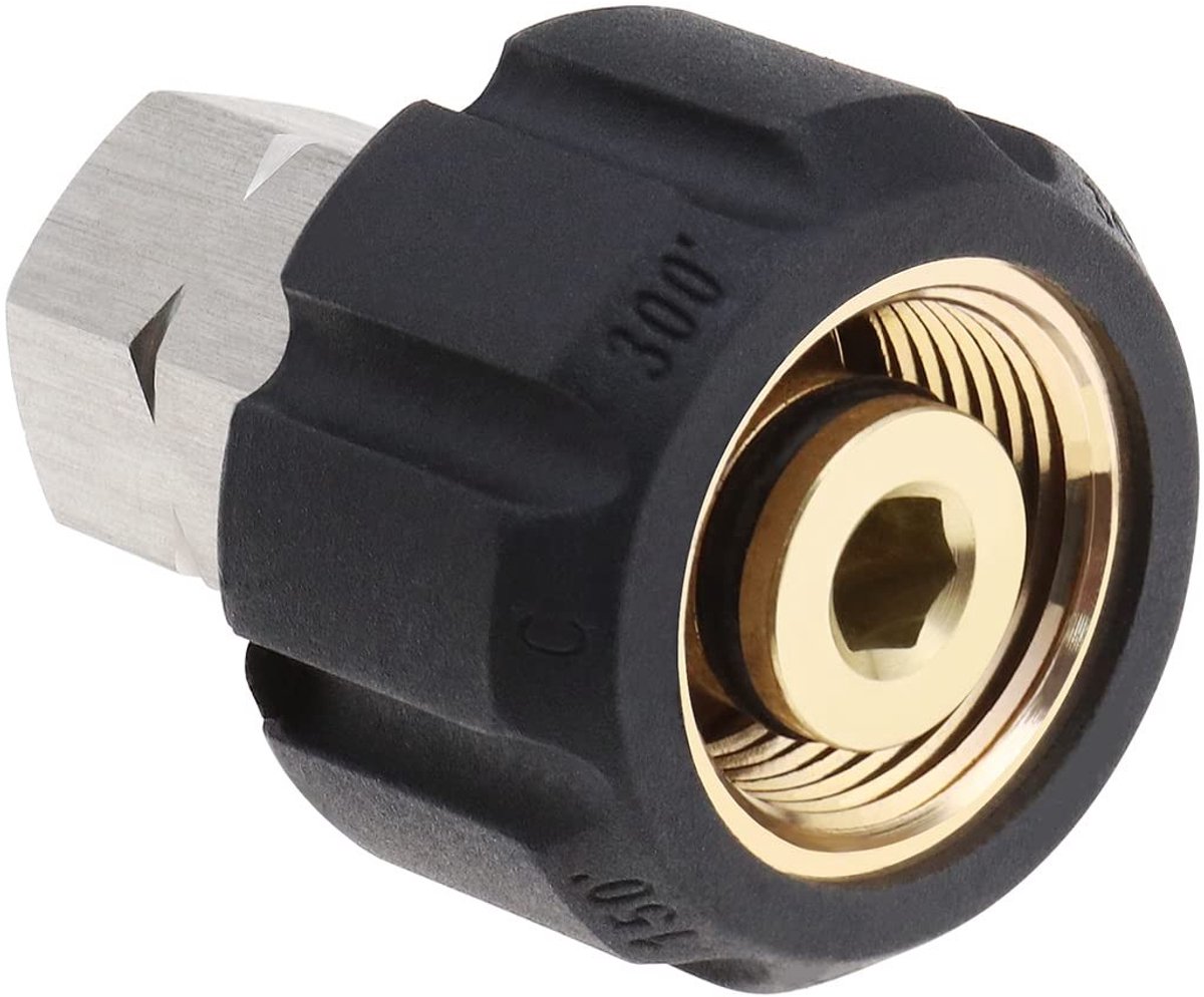 Dailygoods - Adapter voor Hogedrukreiniger M22 naar 1/4 Inch NPT Metalen Slang