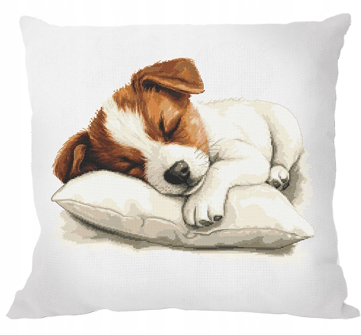 Coricamo Kruissteek Set - Kussen - Vrolijke Puppy
