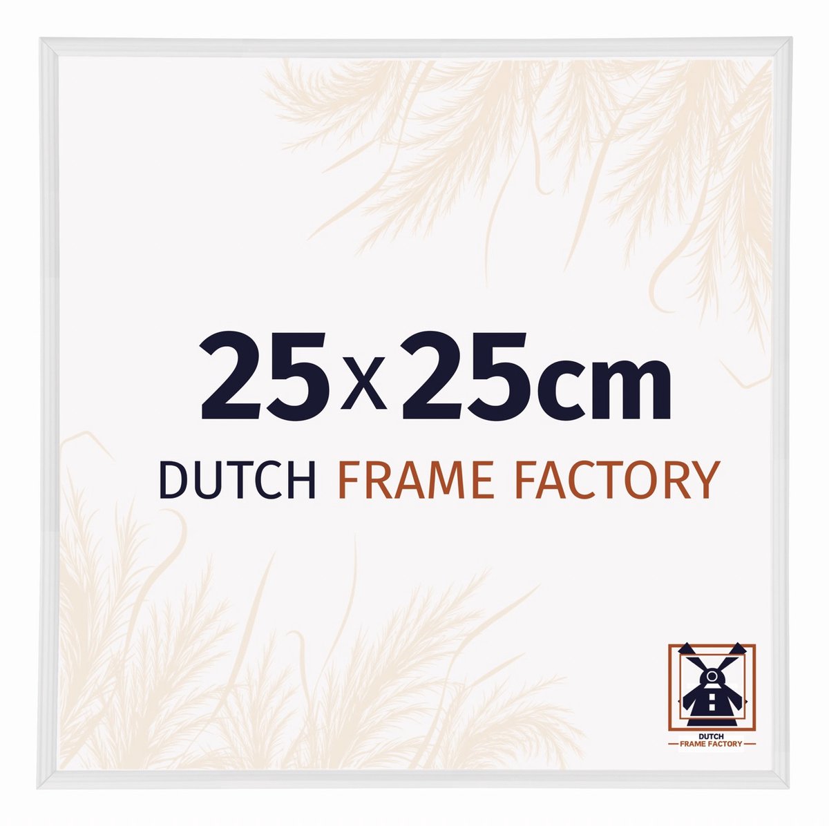 Dutch Frame Factory Fotolijst 25x25 cm - Kunststof - Wit Hoogglans - Angers