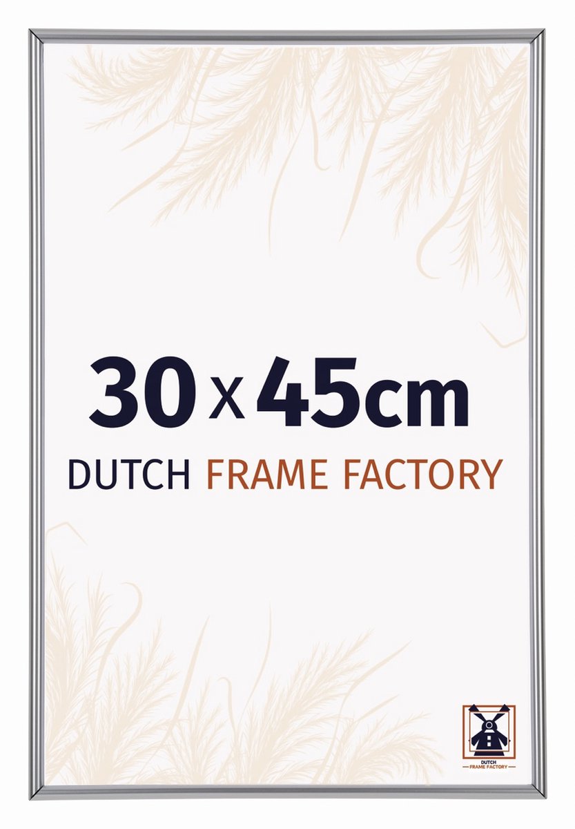 Dutch Frame Factory Fotolijst 30x45 cm - Kunststof - Zilver Hoogglans - Angers