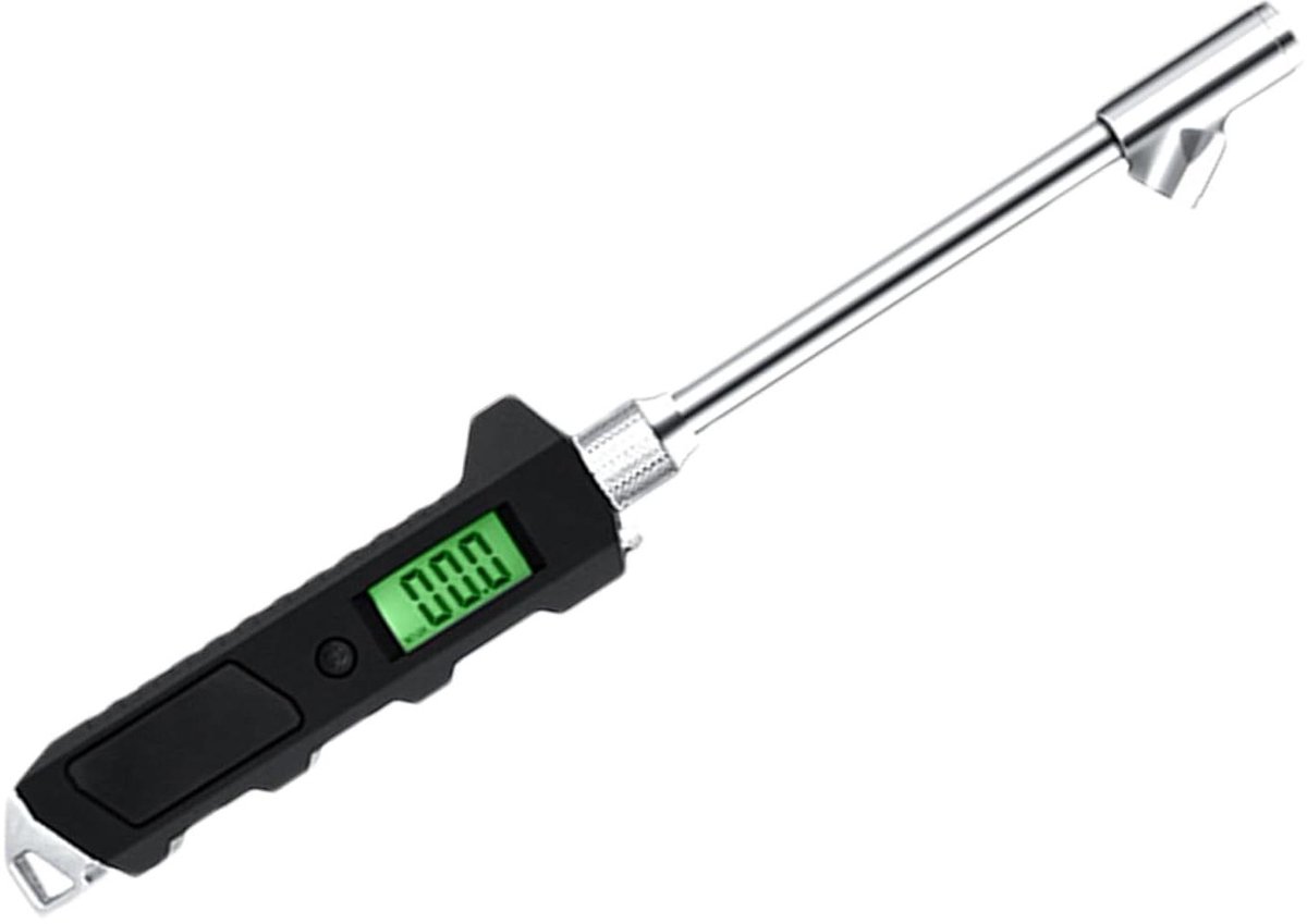 Bandenspanningsmeter - Digitale Meter - Veilig Rijden - Verlicht LCD Scherm - 0-16 Bar - Zilver