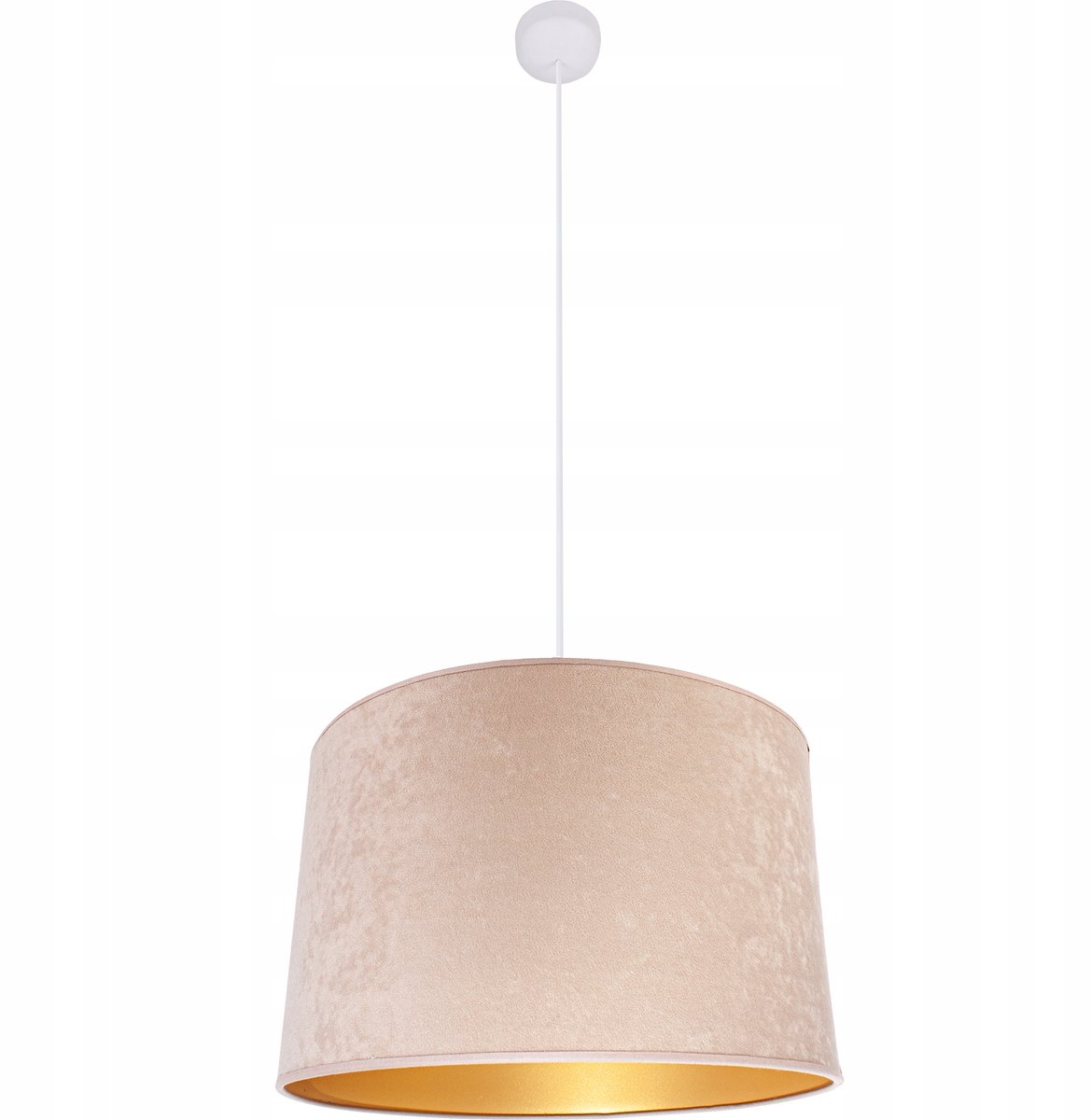 Beige Plafondlamp met Velours Lampenkap Ø30cm