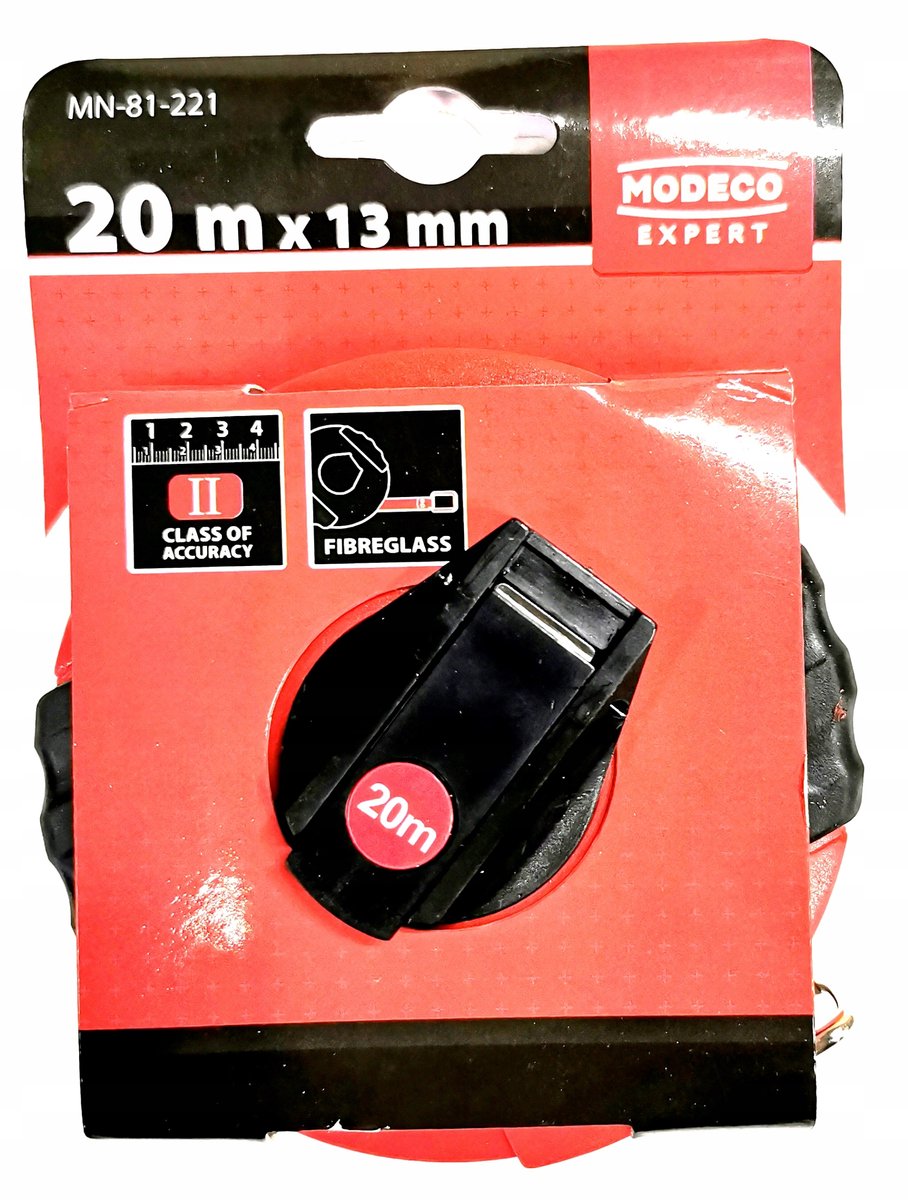 Modeco Rolbandmaat 20m - Precisie en Duurzaamheid voor Lange Afstanden
