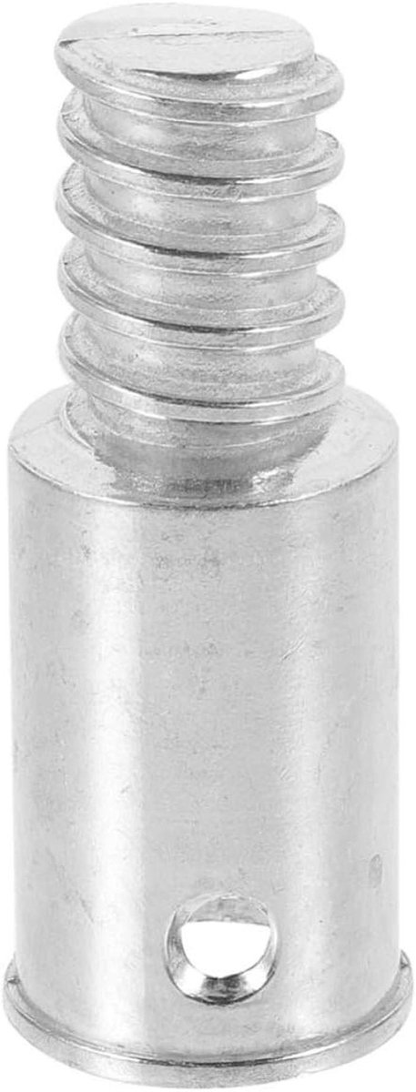 Schroefdraad Adapter - Bezemsteel Reparatie - Steel Bevestigen - Aluminium Legering - 65 cm Lengte - Zilver