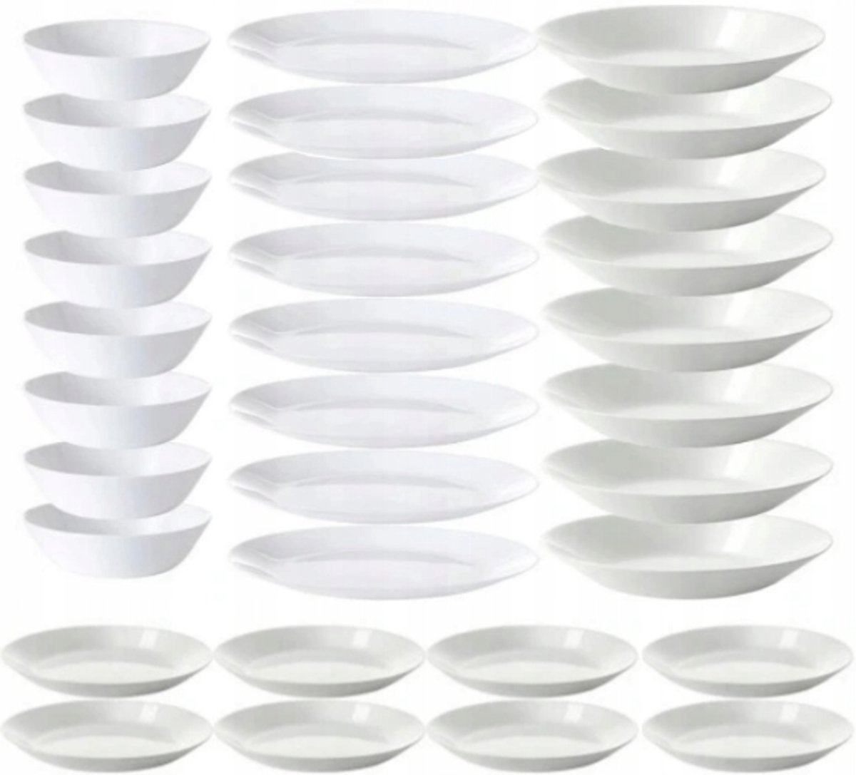 Servies Set 32 Delen voor 8 Personen - Wit - OFTAST