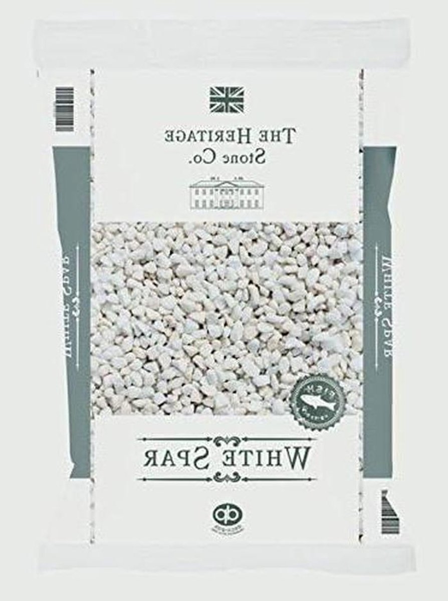 Witte Spar Decoratie - Grind Steen - Tuin Aankleding - Natuurlijke Uitstraling - Maxipak - Wit