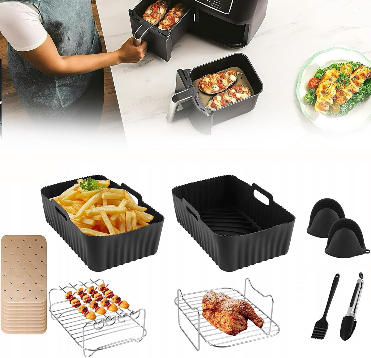 Accessoires voor Ninja Airfryer AF400EU: Uitgebreide set