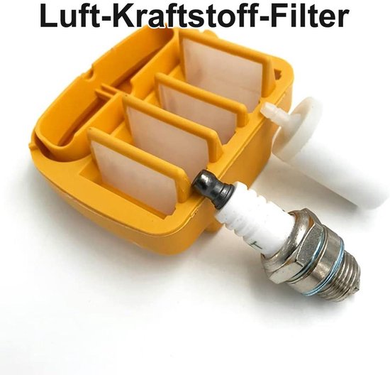 Een reparatieset voor kettingzagen, geschikt voor Husqvarna H560/556/562/H555, inclusief bougies, oliefilter en andere onderhoudsaccessoires voor de kettingzaag. — afbeelding 5