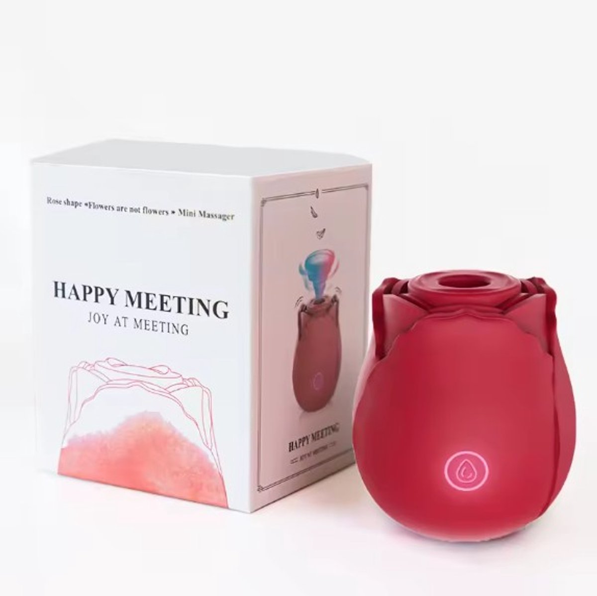 Roos Vibrator Roor/Roze – Clitoris Stimulator – 10 Zuigstanden en trilstanden– Stil <50dB – Waterdicht – Magnetisch Oplaadbaar – Nieuwste generatie