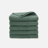 Walra Handdoek - Soft Cotton - Set van 5 - Hotel Kwaliteit - 100% katoen - 550 g/m² - 60x110 cm - Legergroen