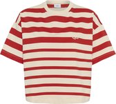 Saint Tropez PhileneSZ T-Shirt Dames T-shirt - Valiant Poppy Irregular Stripe