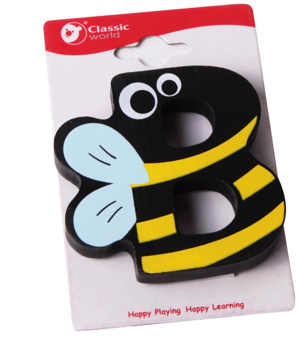 Klassieke wereld houten letter B - UNI