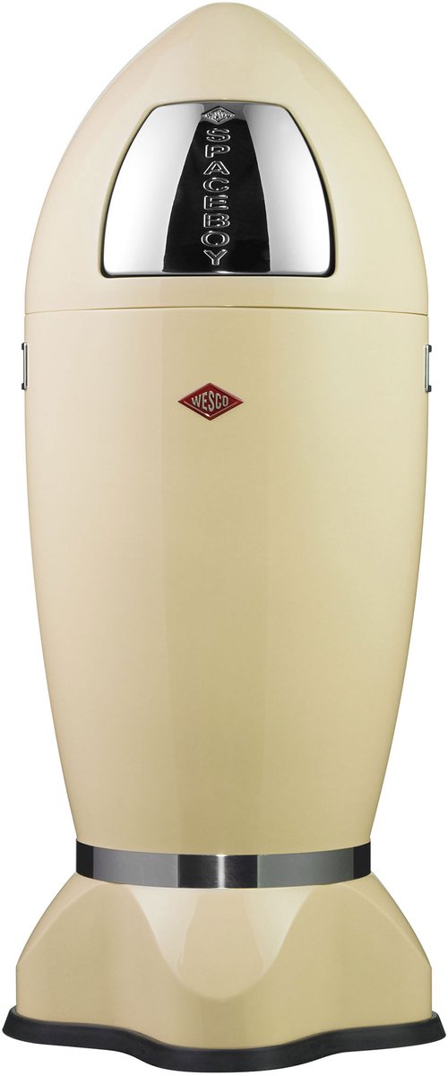 Wesco afvalbak Spaceboy, afvalbak, afvalemmer, staalplaat, amandel, 35 l, 138631-23
