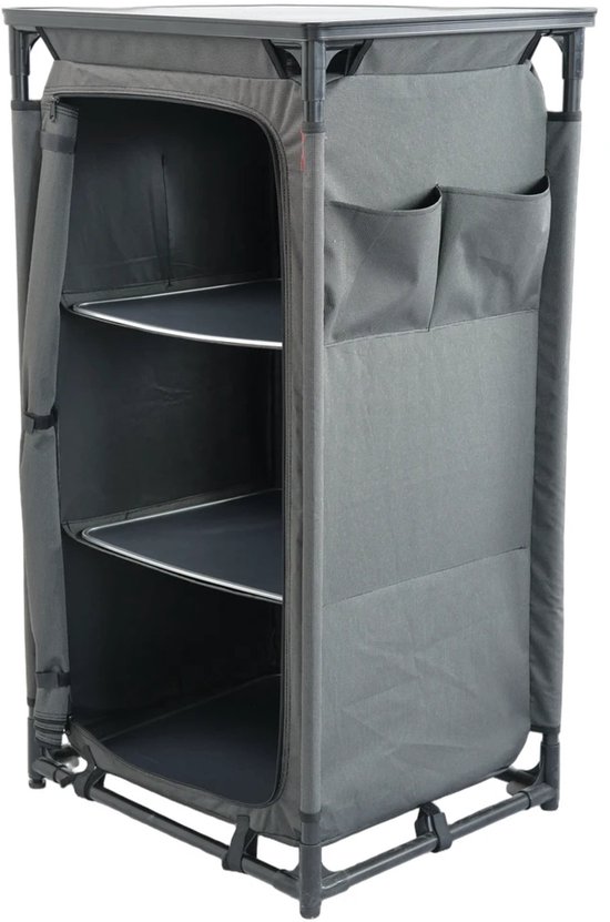 Happy Rhino - Cilento - Campingkast - Opbergkast - Opvouwbaar - Grijs - 12 kg Draagvermogen van Merkloos — afbeelding 4
