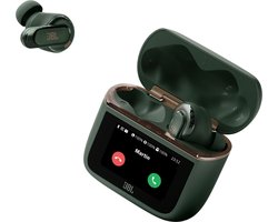 JBL Tour Pro 3 - Draadloze Oortjes met Noise Cancelling - True Wireless Bluetooth - Hi-Res Audio (LDAC) - Smart Case met Touchscreen - 50 uur - Groen