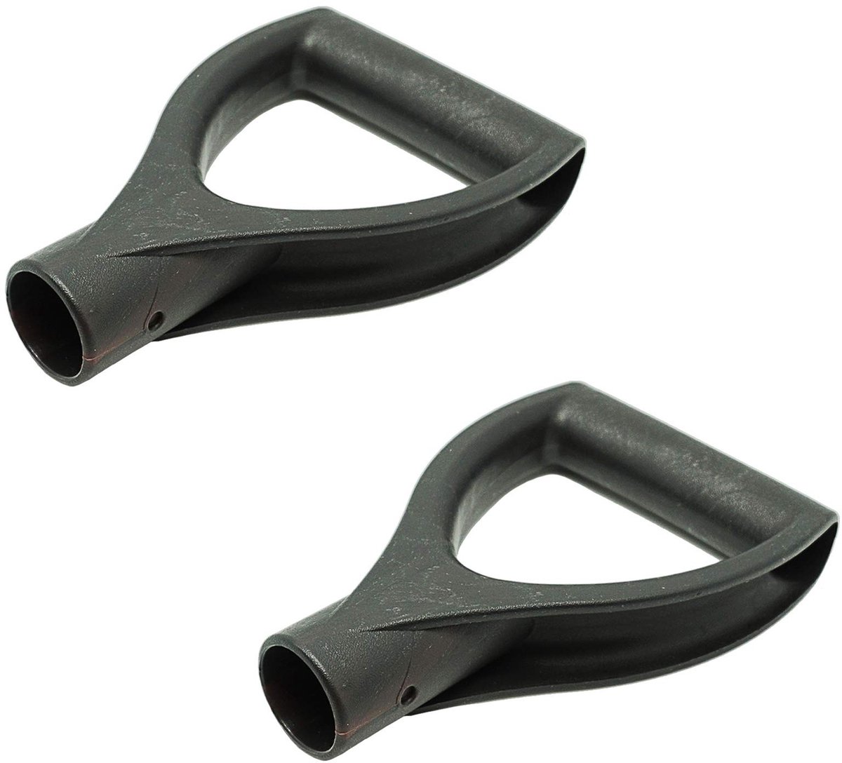 Allecto - Vervangende D-handgreep - Tuinaccessoires - Zwart - Handgreep voor Schop - Geschikt voor Tuinieren - 2 Stuks