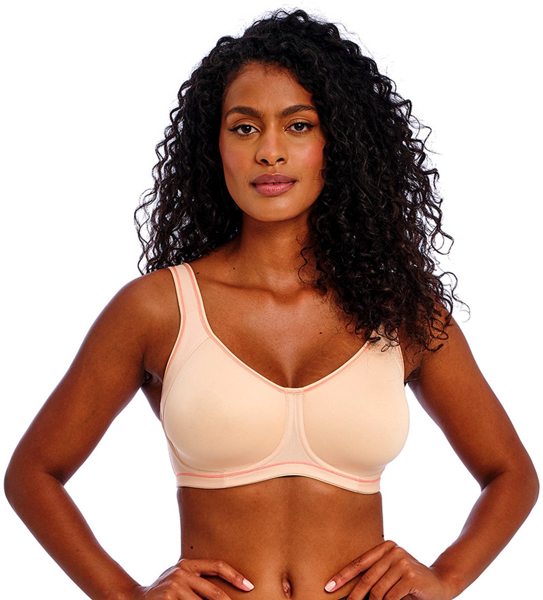 Freya Active Sonic Voorgevormde Sport BH met beugel - Beige - 80D