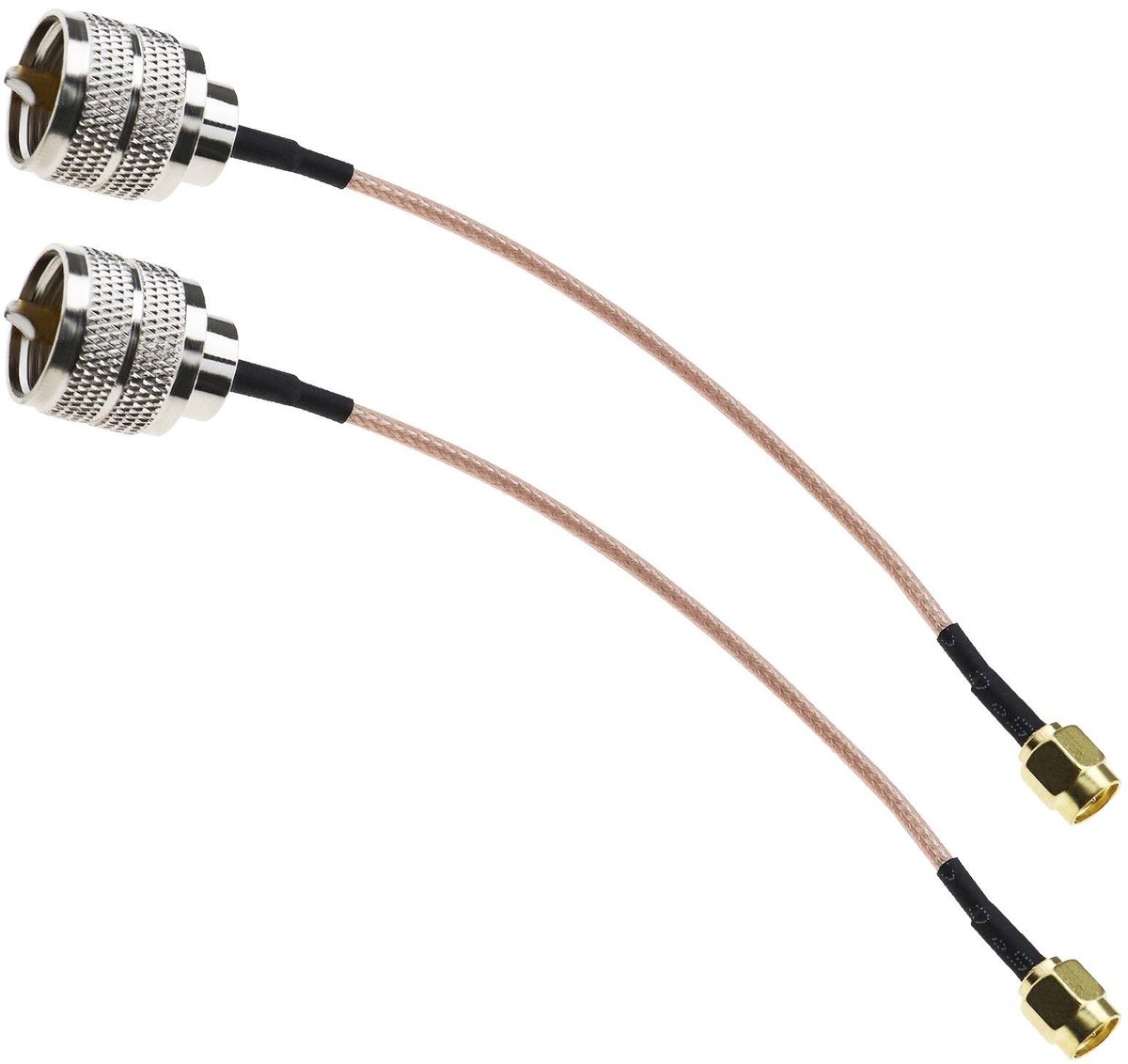 Allecto - Coaxiale Kabel - Male naar UHF Male - 15 cm - Antenne Adapter Kabel - Hoogwaardige Verbinding - Ideaal voor CB Radio